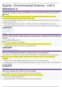 Sophia - Environmental Science - Unit 4 Milestone 4.