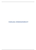 Volledige samenvatting Familiaal vermogensrecht - BOEK 2