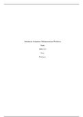 MHA 543: Benchmark Assignment: Multi-generational workforce assignment, Complete A+ Solution Guide