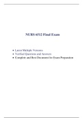 NURS6512 Final Exam (3 Versions, 2020 / 2021), NURS6512 Midterm Exam (3 Versions, 2020 / 2021): (100 Q & A in Each Version) & NURS6512 Week 1, 2, 3, 4, 5, 6, 7, 8, 9, 10, 11 Quiz (2 Latest VERSIONS of Each Quiz)| 100% Correct, Download to Secure HIGHSCORE