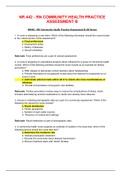 NR 442 RN COMMUNITY HEALTH PRACTICE ASSESSMENT B 