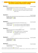 HRMG 4202 Week 6 Final Exam complete questions and all correct answers Rasmussen collage