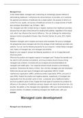 Managed Care In the United States  managed care is becoming 