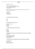 MANAGEMENT 1202 Eng Geo_3 QUASTIONS AND ANSWERS WITH 100% SATISFACTORY ANSWERS