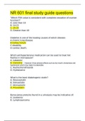 NR 601 final study guide questions (LATEST SOLUTION)