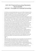 ACC 201 Financial Accounting Standards Board