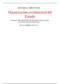 RESUMEN COMPLETO DE Organizaciòn costitutional del Estado