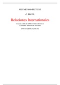 E. Barbé, Relaciones Internationales