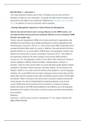 BUS 303  Human Resource Management Week 1  DQ1 – Strategic Management Internal and external factors exert a strong influence on the HRM function