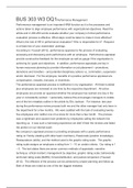 BUS 303 W3 DQ1Performance Management Performance management is an important HRM function as it is the processes and actions taken to align employee performance