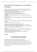 BUS 508 week4 Assignment 2 Competitive Strategies  pepsico Choose an industry in which two or more companies has historically competed to maintain a significan