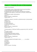 Chapter 13  Metabolic Diversity of Microorganisms,100% CORRECT