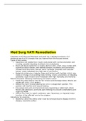 NR 452 Med Surg VATI Remediation- Chamberlain College of Nursing