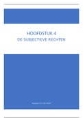 Hoofdstuk IV: De subjectieve rechten