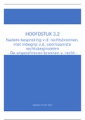 Hoofdstuk III.2 : Bespreking v.d. rechtsbronnen, de ongeschreven bronnen v.h. recht 