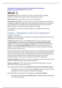 Samenvatting Management Control 