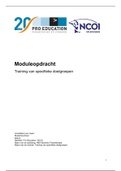 Moduleopdracht Training van specifieke doelgroepen HBO Bachelor Fysiotherapie Pro Education/NCOI cijfer: 8