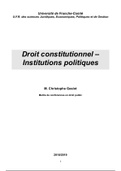 Cours de droit constitutionnel LD1 complet