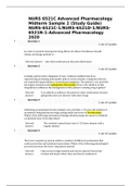 NURS 6521C Advanced Pharmacology Midterm Sample 2 (Study Guide) NURS-6521C-1/NURS-6521D-1/NURS-6521N-1-Advanced Pharmacology 2020 