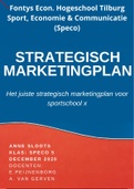 Drie geslaagde strategische marketingscripties SPECO - Strategische Marketingplannen uit 2020-2022