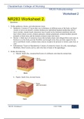 NR283 Worksheet 2. (VERIFIED SOLTION)