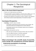 Chapter 1 The Sociological Perspective