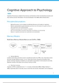 IBDP Psychology - Cognitive Approach to Psychology Full Notes