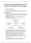 Samenvatting  Ergotherapie In De Fysieke Revalidatie 1