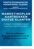 Geslaagde scriptie SPECO strategisch marketingplan Duitse klanten aantrekken Fontys