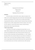 WK2Assgn A.docx  SOCW 6411-1  œSeparating the War from the Warrior  Walden University  SOCW 6411-1   œSeparating the War from the Warrior  Introduction  Serving in the military can mesh itself into someones identity, but experiences from combat can leav