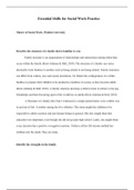 Week 3Assignment.docx  Essential Skills for Social Work Practice  Master of Social Work, Walden University  Describe the structure of a family that is familiar to you  Family structure is an organization of relationships and interactions among others that