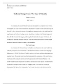 WKAssgn docx ..docx  SOCW-6111  Cultural Competence: The Case of Claudia   Walden University   SOCW-6111  To commence, the case of Claudias provides an example in a competent social worker. For example, the social worker translated the documents to Claudi