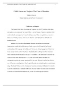 WK4AssgniB.docx    Child Abuse and Neglect: The Case of Brandon  Walden University  Human Behavior and the Social Environment 1      Child Abuse and Neglect   The Federal Child Abuse Prevention and Treatment Act (CAPTA) defines child abuse and neglect as,