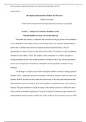 WK3Assgn  R.   1 .docx  NURS 6053N   Developing Organizational Policies and Practices  Walden University  NURS 6053N Interprofessional Organizational and Systems Leadership                Section 1: Analysis of a Pertinent Healthcare Issue                