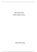  cf weeks 3 8 10 stock journal writing assignment 10.doc   Week 10 Stock Journal   FIN100: Principles of Finance  Week 10 Stock Journal  This week my investments have gained and lost money. Toyota continues to do well and is steadily increasing. Wendys ar