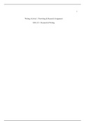  ENG215 Prewriting   Research Assignment  1 .docx   Writing Activity 1: Prewriting & Research Assignment  ENG 215 - Research & Writing    Topic, Position, Audience, and Goal  Topic  In the healthcare system healthcare assistants are effected mentally, phy