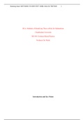 NR 449 Week 3 RUA 1, Topic Search Strategy - Identifying Malnutrition Risk in Elderly (latest 2022/2023) complete solution