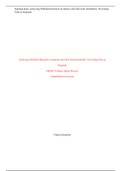 NR 449 Week 3 RUA 1, Topic Search Strategy - Preventing Falls in Hospitals (2022/2023)complete solution