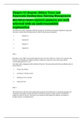 Hepatic, Biliary Tract, and Pancreatic Dysfunction: Nursing Management MULTIPLE CHOICE correct answers are well selected with an understandable explanation 