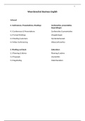 Vocabulary Business English Chapter 4&5 typed out