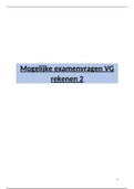 Examenvragen Vastgoedrekenen 2 (16/20 behaald)