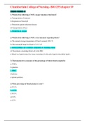 Chamberlain College of Nursing - BIO 255 chapter 19{graded a plus}{latest update}