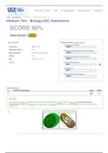 Medium Test ­ Biology EOC Assessment SCORE 90%, EOC Biology USA Prep Test 3.