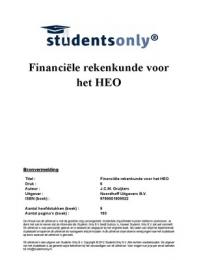 Samenvatting Financiele rekenkunde voor het HEO