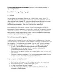 Professioneel pedagogisch handelen hoofdstuk 5 en 6