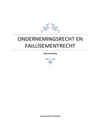 Ondernemingsrecht en faillisementsrecht