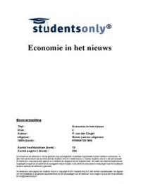 Samenvatting Economie in het nieuws