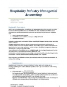 Hospitality Industry Managerial Accounting - Schmidgall