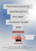 PYC4807 Portfolio Guide 2024