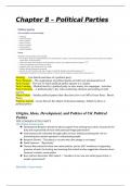 AQA Politics Paper 1 Political Parties Revision Notes